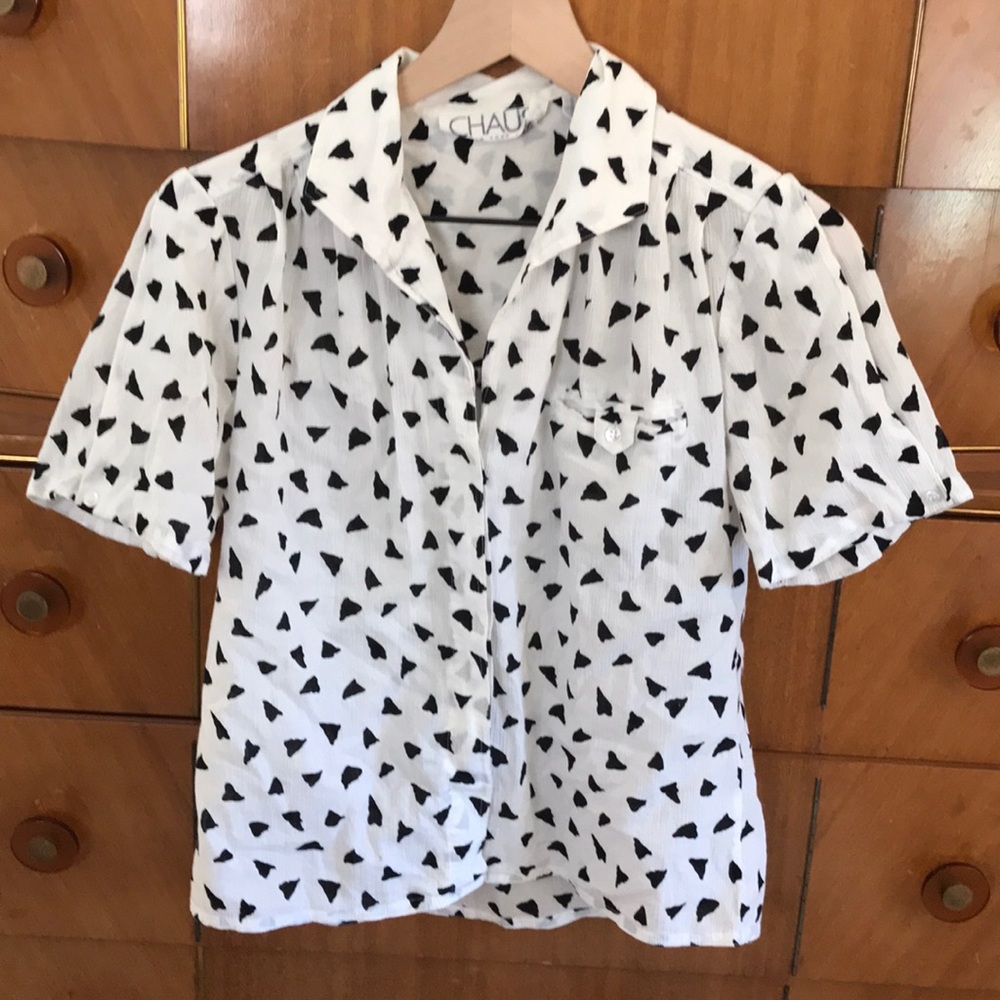 Vintage Button Up Blouse